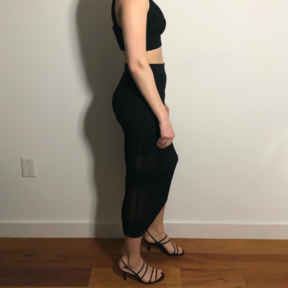 Dion Lee opacity pleat stretch midi pencil skirt - Picture 9 of 9